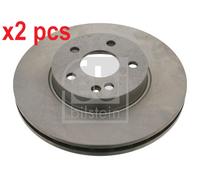 X2 PCS L&R SIDES FRONT 24076 BRAKE DISC FEBI BILSTEIN
