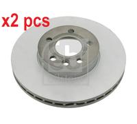 X2 PCS L&R SIDES FRONT 26118 BRAKE DISC FEBI BILSTEIN