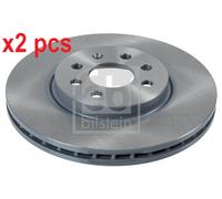 X2 PCS L&R SIDES FRONT 28167 BRAKE DISC FEBI BILSTEIN