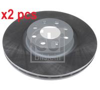 X2 PCS L&R SIDES FRONT 28178 BRAKE DISC FEBI BILSTEIN