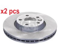 X2 PCS L&R SIDES FRONT 28361 BRAKE DISC FEBI BILSTEIN