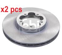 X2 PCS L&R SIDES FRONT 28389 BRAKE DISC FEBI BILSTEIN