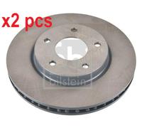 X2 PCS L&R SIDES FRONT 31275 BRAKE DISC FEBI BILSTEIN