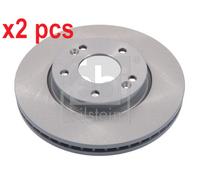 X2 PCS L&R SIDES FRONT 31470 BRAKE DISC FEBI BILSTEIN
