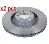 X2 PCS L&R SIDES FRONT 32520 BRAKE DISC FEBI BILSTEIN