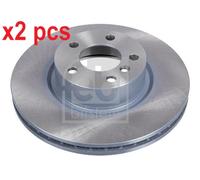 X2 PCS L&R SIDES FRONT 38576 BRAKE DISC FEBI BILSTEIN