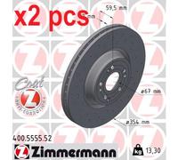 ZIMMERMANN 400.5555.52 Brake disc