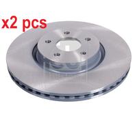 X2 PCS L&R SIDES FRONT 43870 BRAKE DISC FEBI BILSTEIN