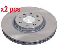 X2 PCS L&R SIDES FRONT 43960 BRAKE DISC FEBI BILSTEIN