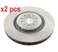 X2 PCS L&R SIDES FRONT 43972 BRAKE DISC FEBI BILSTEIN