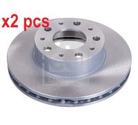 X2 PCS L&R SIDES FRONT 43974 BRAKE DISC FEBI BILSTEIN
