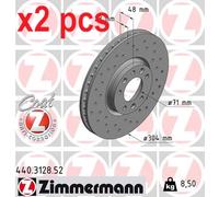 X2 PCS BRAKE DISC 440.3128.52