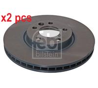 X2 PCS L&R SIDES FRONT 44015 BRAKE DISC FEBI BILSTEIN