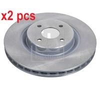 X2 PCS L&R SIDES FRONT 44143 BRAKE DISC FEBI BILSTEIN