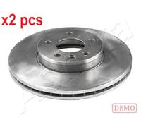 X2 PCS L&R SIDES FRONT 60-00-0316C BRAKE DISC ASHIKA