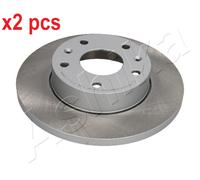 X2 PCS L&R SIDES FRONT 60-0L-L10C BRAKE DISC ASHIKA