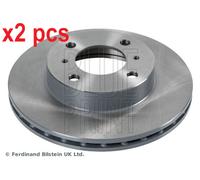 X2 PCS L&R SIDES FRONT ADC44342 BRAKE DISC BLUE PRINT