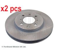 X2 PCS L&R SIDES FRONT ADH24392 BRAKE DISC BLUE PRINT