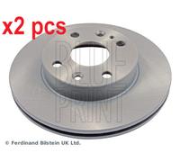 X2 PCS L&R SIDES FRONT ADM54338 BRAKE DISC BLUE PRINT