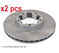 X2 PCS L&R SIDES FRONT ADN143111 BRAKE DISC BLUE PRINT