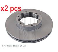 X2 PCS L&R SIDES FRONT ADN143124 BRAKE DISC BLUE PRINT