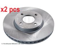 X2 PCS L&R SIDES FRONT ADN143154 BRAKE DISC BLUE PRINT