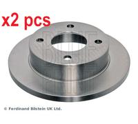 X2 PCS L&R SIDES FRONT ADN14339 BRAKE DISC BLUE PRINT