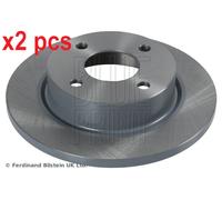 X2 PCS L&R SIDES FRONT ADN14362 BRAKE DISC BLUE PRINT