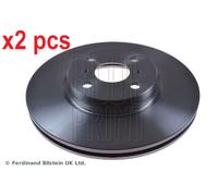 X2 PCS L&R SIDES FRONT ADT343217 BRAKE DISC BLUE PRINT