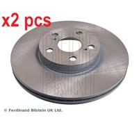 X2 PCS L&R SIDES FRONT ADT343220 BRAKE DISC BLUE PRINT