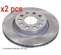 X2 PCS L&R SIDES FRONT ADV184317 BRAKE DISC BLUE PRINT