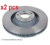 X2 PCS L&R SIDES FRONT ADV184384 BRAKE DISC BLUE PRINT