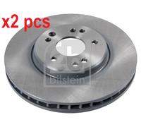 X2 PCS L&R SIDES FRONT BRAKE DISC 10686
