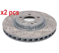 X2 PCS L&R SIDES FRONT BRAKE DISC 107501