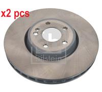 X2 PCS L&R SIDES FRONT BRAKE DISC 107515
