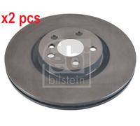 X2 PCS L&R SIDES FRONT BRAKE DISC 107727