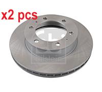 X2 PCS L&R SIDES FRONT BRAKE DISC 108399