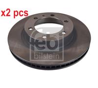X2 PCS L&R SIDES FRONT BRAKE DISC 108411