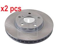X2 PCS L&R SIDES FRONT BRAKE DISC 108453