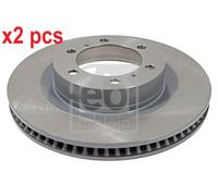 X2 PCS L&R SIDES FRONT BRAKE DISC 108458