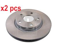 X2 PCS L&R SIDES FRONT BRAKE DISC 108481