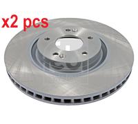 X2 PCS L&R SIDES FRONT BRAKE DISC 108489