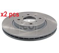 X2 PCS L&R SIDES FRONT BRAKE DISC 108497