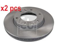 X2 PCS L&R SIDES FRONT BRAKE DISC 108555