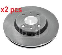 X2 PCS L&R SIDES FRONT BRAKE DISC 108640