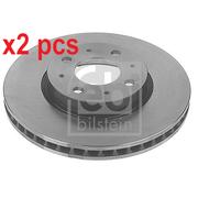 X2 PCS L&R SIDES FRONT BRAKE DISC 11453