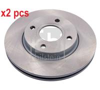 X2 PCS L&R SIDES FRONT BRAKE DISC 12578