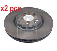 X2 PCS L&R SIDES FRONT BRAKE DISC 170756