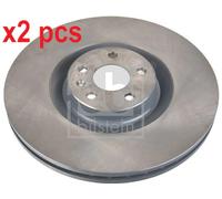X2 PCS L&R SIDES FRONT BRAKE DISC 171481