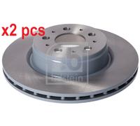 X2 PCS L&R SIDES FRONT BRAKE DISC 177006